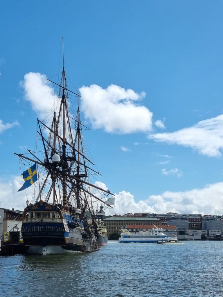 Götheborg, the 18th-century ship replica, is a popular attraction in Gothenburg.