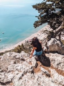 A breathtaking view from Tsambika church in Rhodes.