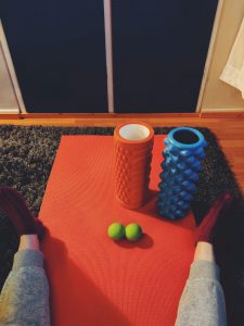 Yoga on the mat