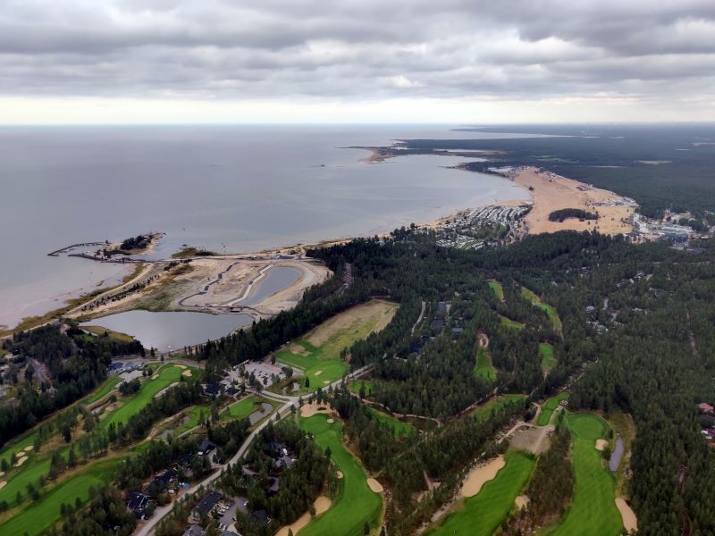 Photo taken from above of Hiekkasärkät.