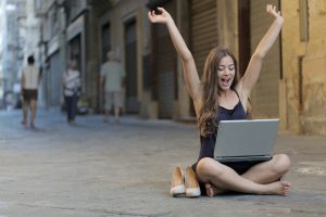  The event manager celebrates a successful facebook event