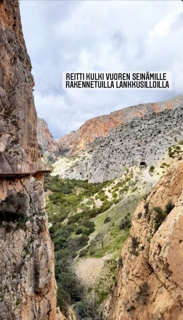 Photo about the route in Caminito del Rey.