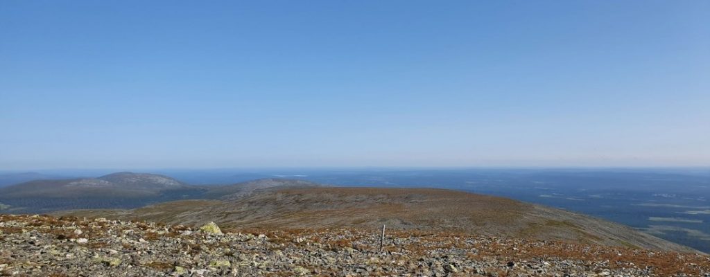 Beautiful scenery in the summer in Taivaskero fell in Pallastunturi.