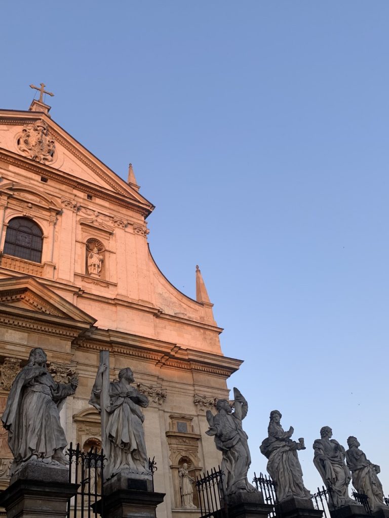 Church in a sunset