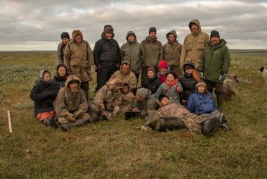 Picture of researchers and Nenets herders on the Yamal tundra