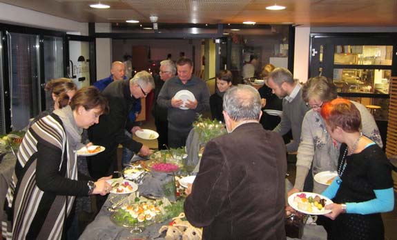 Christmas buffet with traditional Finnish dishes