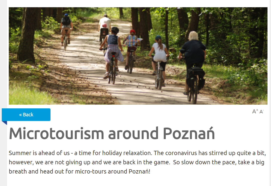 "Visit Poznan" verkkosivun kuvakaappaus.