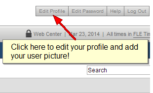 iLinc Edit profile button iLinc Edit profile button