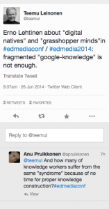 Muutama twiitti grasshoppereihin liittyen.