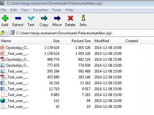 Purettu tiedostopaketti kuva