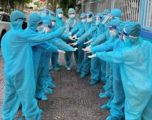 Group of amazing people work against pandemic