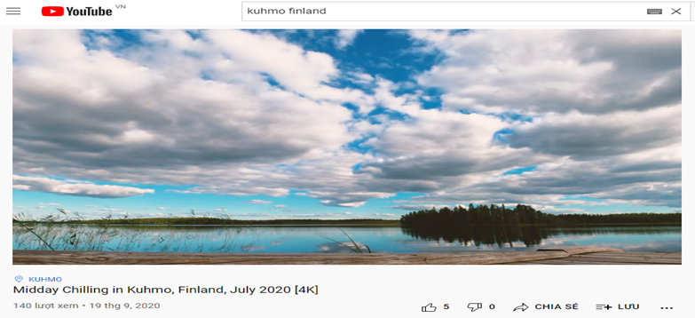 Chilling Video in Kuhmo-a literature tourism destination for the soul