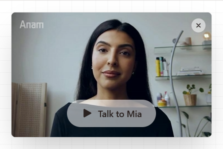 Anam-agentin videopuheluikkuna