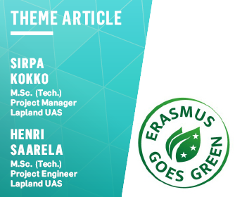 Erasmus goes green logo.