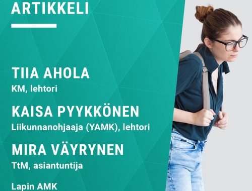 Raskasta reppua kantava henkilö.