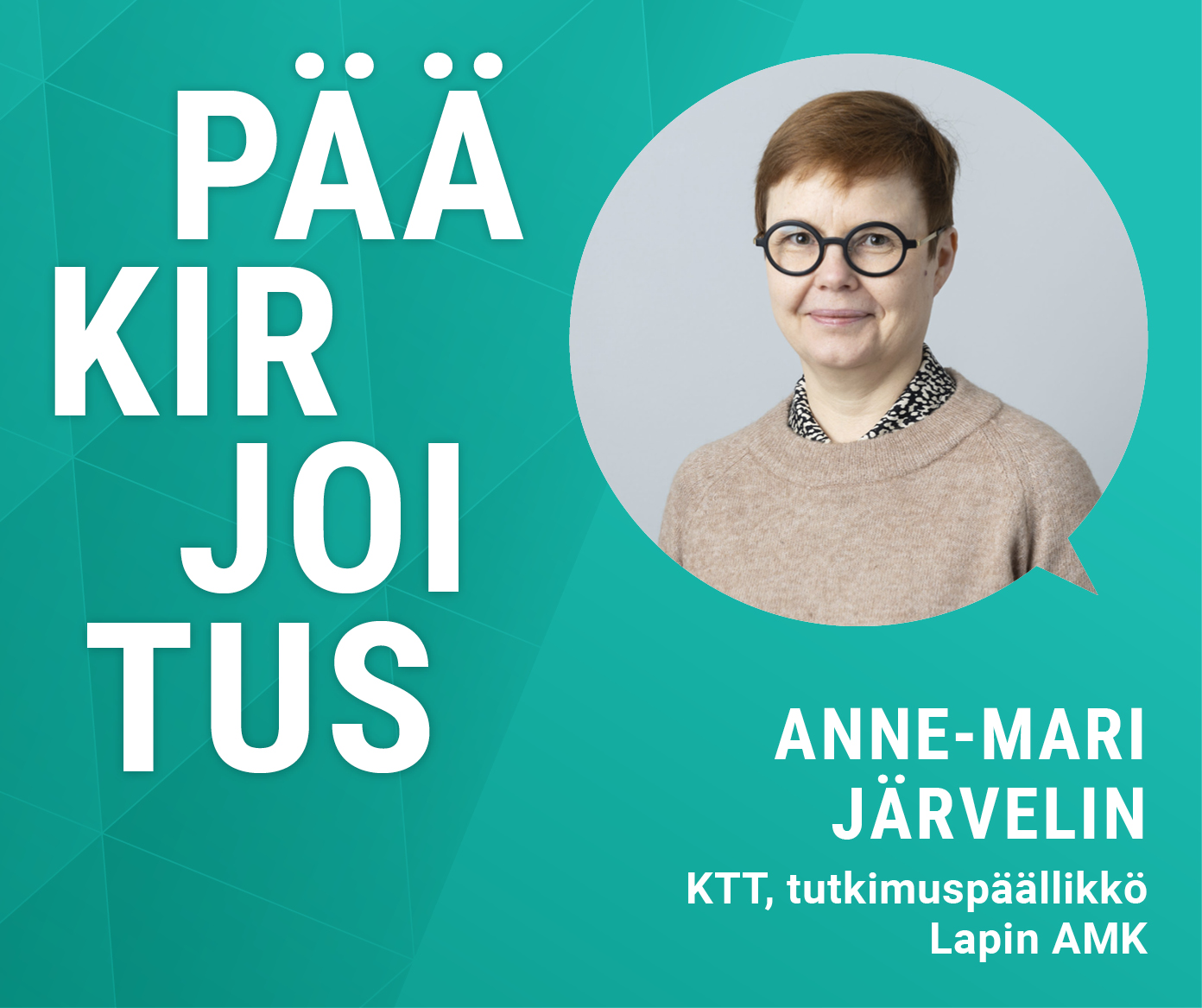 Kirjoittajan kasvot.