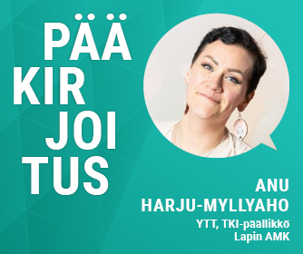 Kirjoittajan tiedot ja kasvot.