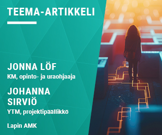 Kirjoittajien tiedot ja kuvituskuva.