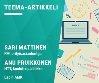 Kirjoittajien tiedot ja kuvituskuva.