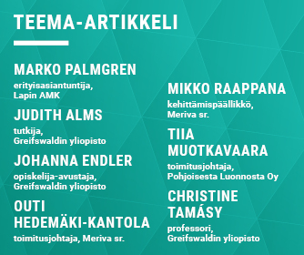 Kirjoittajien tiedot.