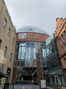 Outside of Victoria Square in Belfast during day
