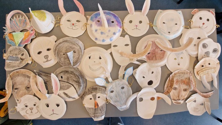 Including the masks in the final exhibition was a great idea as it gave students a chance to showcase their work and feel proud of their contributions.