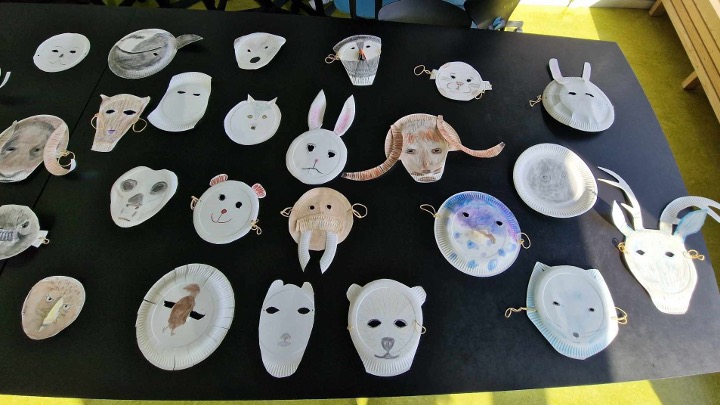 masks displayed in the exhibition