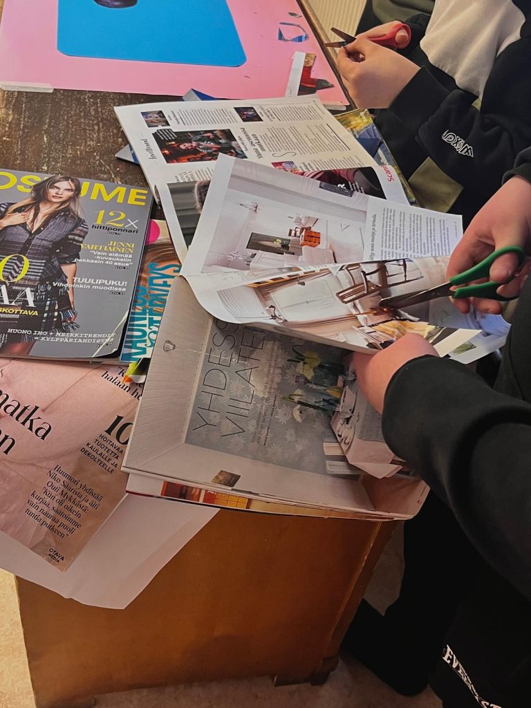 Cutting details for the animation background 