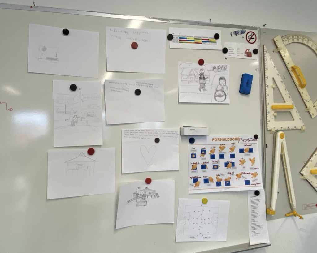 Drawing as tool for creating discussion and reflection. 