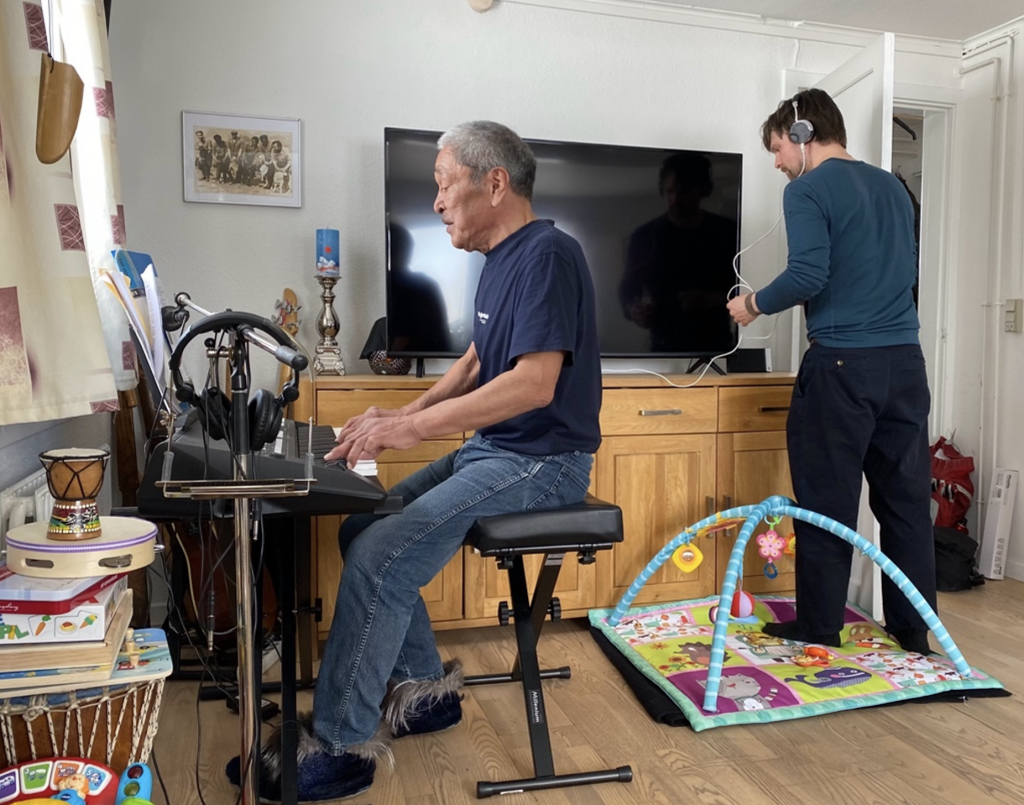 Recording additional sound for the students filmworks.