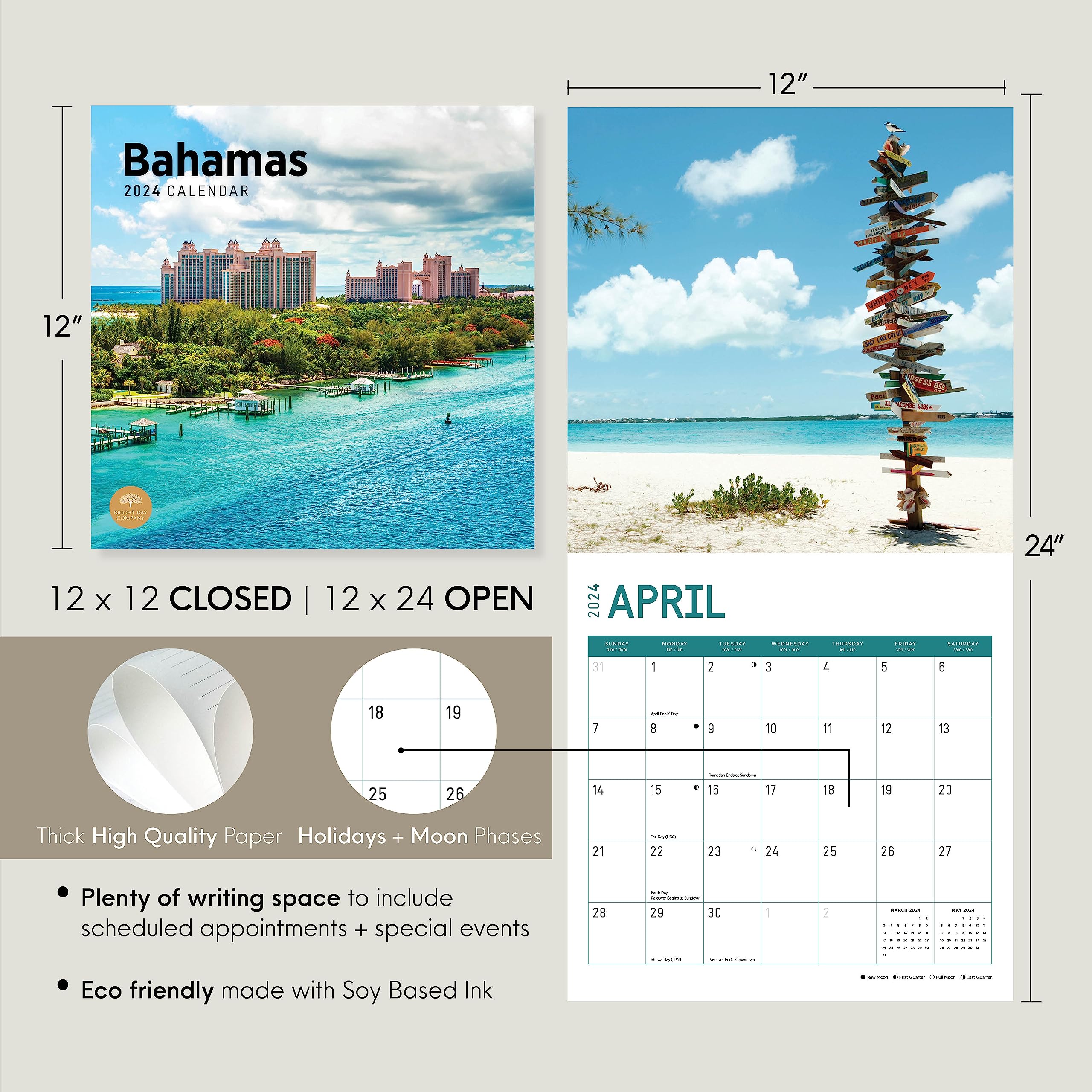 A calendar that has nice pictures from around the world