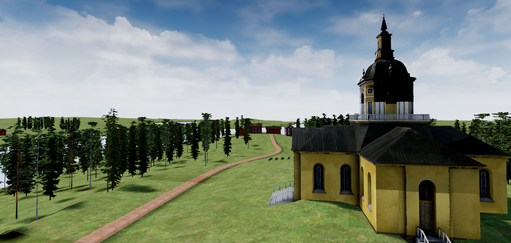 3D model of Alatornio church