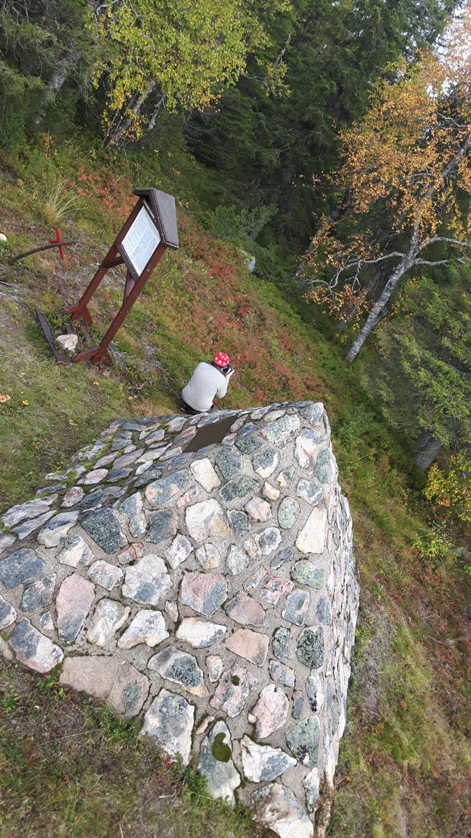 Struve monument on Pullinki, Övertorneå, Sweden