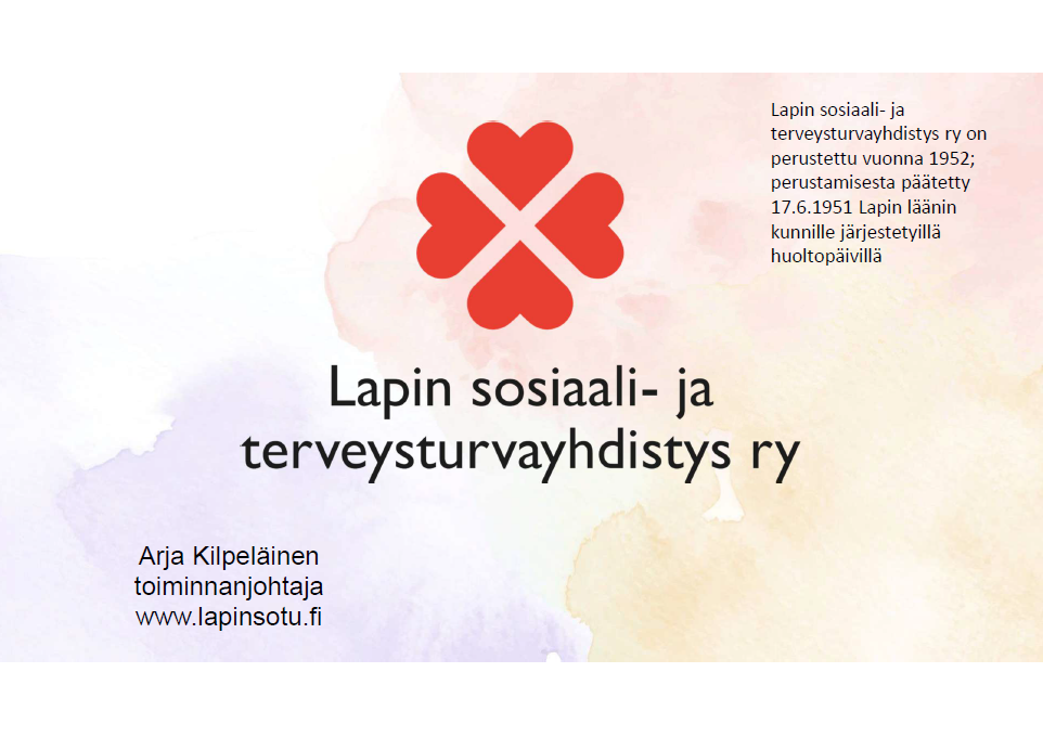 Diaesityksen etusivu Diaesityksen etusivu